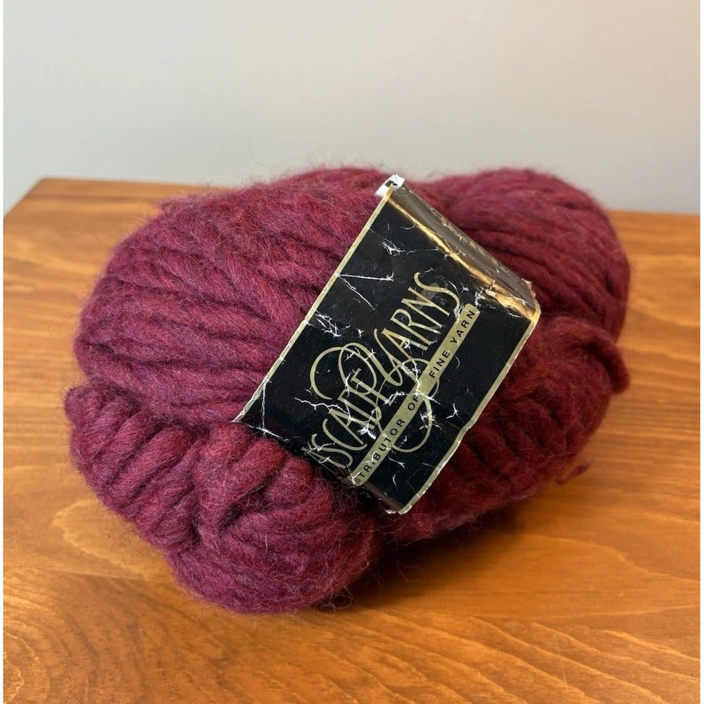 Cascade Magnum Yarn Burgundy 4008 Super Bulky Peruvian Wool 250g 123yds
